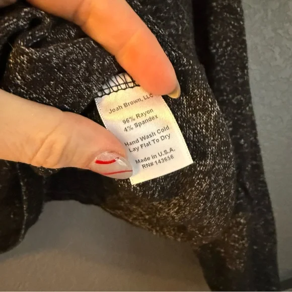 Joah Brown • Heathered black Knit Top - Picture 4 of 5